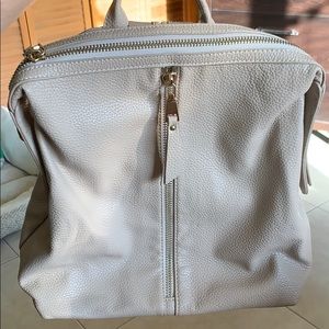 Beige backpack